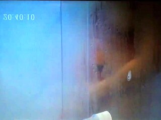 Mom's hidden camera captures her shower cum session