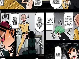 Fubuki och Tatsumaki har en trekant i tecknad hentai - ocensurerad porr
