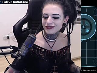 Streamer's accidental nip slip during downblouse and flashing of boobs