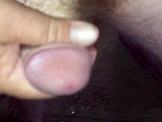 Closeup of amateur jerking off in the early morning