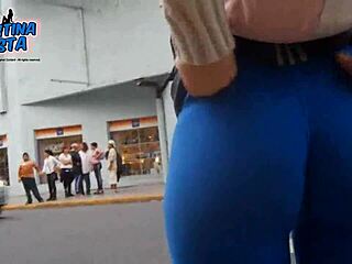 ¡Mira a estas mujeres latinas y curvilíneas mostrando sus grandes traseros en pantalones ajustados! ¡Te encantará!