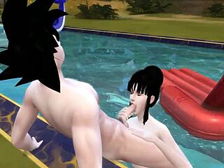 Χεντάι με θέμα το Dragon Ball με πάρτι στην πισίνα και ανταλλαγή συζύγου