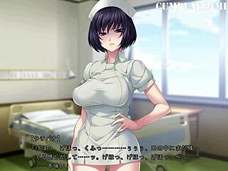 Den animerede sygeplejerske Sakusei byoutou får en cumshot i munden i anden del af dette eventyr