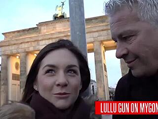 Old and young German teen Lullu Gun gets picked up on the streets of Berlin by Dieter Von Stein and Reinhard for a threesome