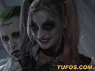 Harley Quinn tar sig an både Batman och Jokern för att bestämma vilken sida hon står på