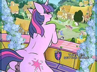 My little pony gets a creampie from Twilight Spark's big ass in animation