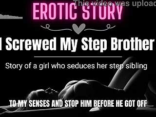 Step siblings explore taboo sex acts with audio