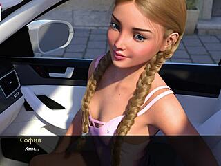 Geniet van de volledige gameplay - Melody - Deel 9 met mooie blondine en kleine tieten