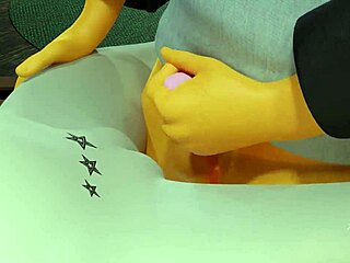 3D animované chlupaté porno s yiffing a anál
