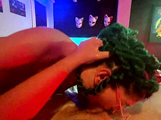 Sophie lollipop's wild and kinky Halloween adventure with a big cock and a facial finish