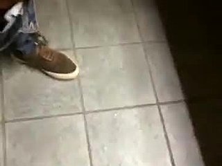 Cum swapping in the theater bathroom at the end of the day (with cumshot)