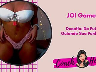 Morena cachorrona's wild ride: Joi handjob edition