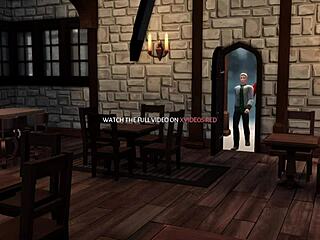 3D-tecknad animation av Draco Malfoy och hans vänner kinky möte