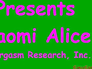 Caucasian beauty Naomi Alice experiences intense pleasure during gynecological examination