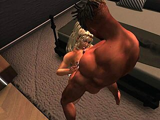 Puma blondă domină într-o scenă de sex în doi