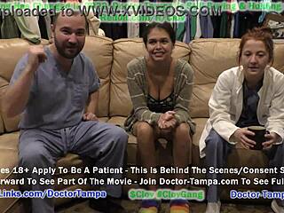 Pozrite si prvé gynekologické vyšetrenie Angel Santanas s Dr. Tampou v tomto videu s horúcou floridskou tematikou