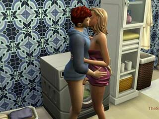 I The Sims 4 blir en forførende milf-stemor dominert og knullet på en vaskemaskin av stesønnen sin