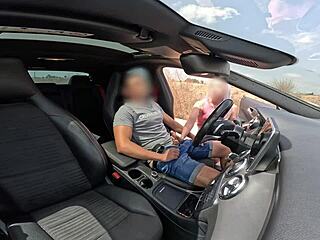 A chance encounter with a girl who finds me pleasuring myself in my car leads to a mutual climax as she performs oral sex